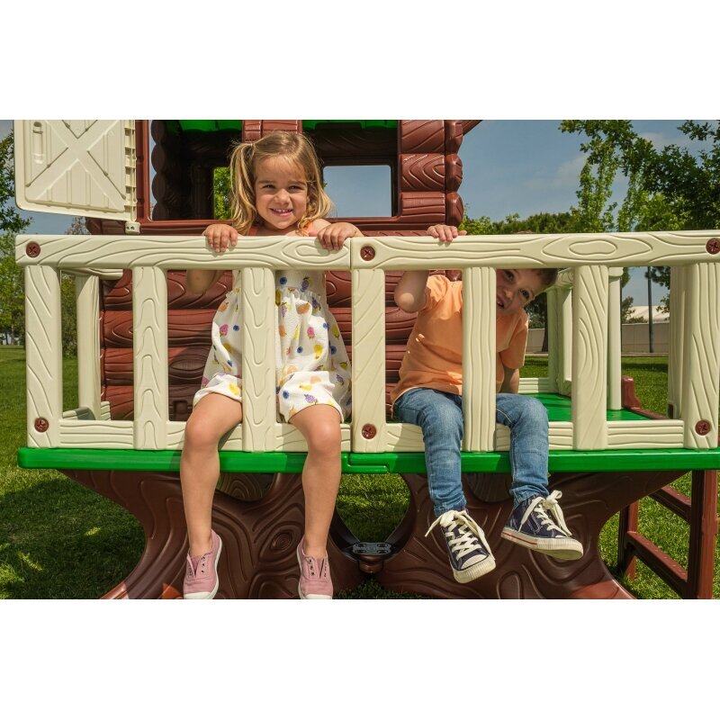 Laste aiamaja puu peal, pruun, Feber hind ja info | Mänguväljakud, mängumajad | kaup24.ee