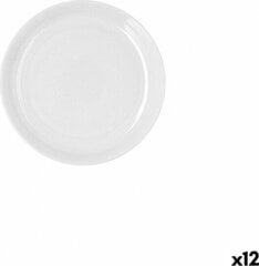 Плоская тарелка Ariane Tornado White Керамика Двухцветный Ø 21 cm (12 штук) цена и информация | Посуда, тарелки, обеденные сервизы | kaup24.ee