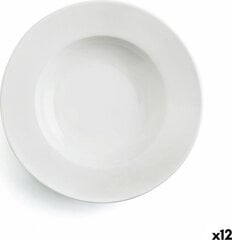 Плоская тарелка Ariane Tornado White Керамика Двухцветный Ø 21 cm (12 штук) цена и информация | Посуда, тарелки, обеденные сервизы | kaup24.ee