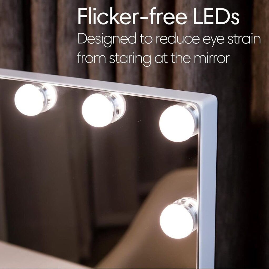 LED-tulega peegel G.Lux LED Make Up Mirror-3-WH hind ja info | Peeglid | kaup24.ee