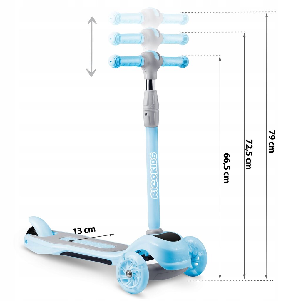 RicoKids kolmerattaline tõukeratas, sinine hind ja info | Tõukerattad | kaup24.ee