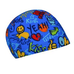 Шапочка для плавания RAS Yeah (0-6 лет), синяя цена и информация | Шапочки для плавания | kaup24.ee