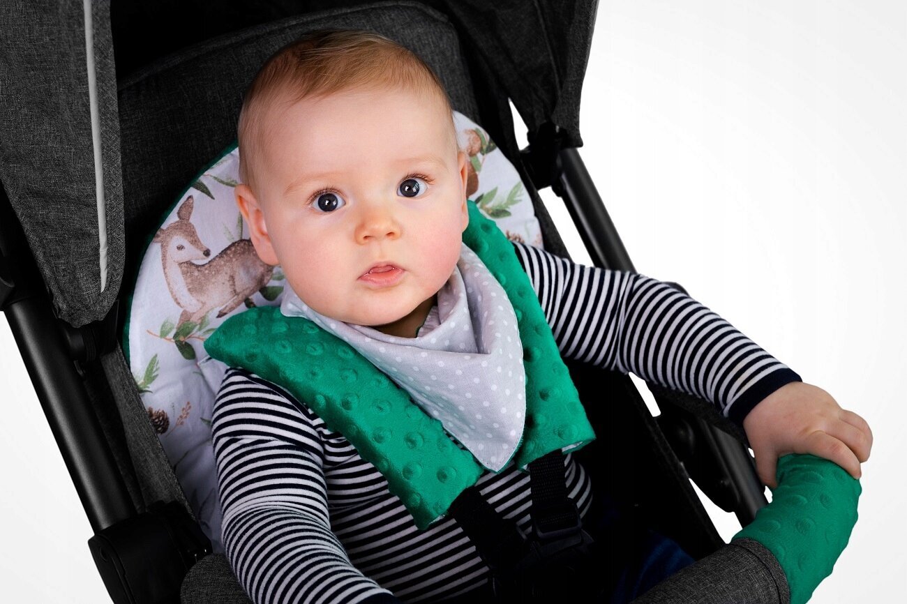 Jalutuskäru istmekate Babymam, roheline, 71x35 cm hind ja info | Vankrite tarvikud | kaup24.ee