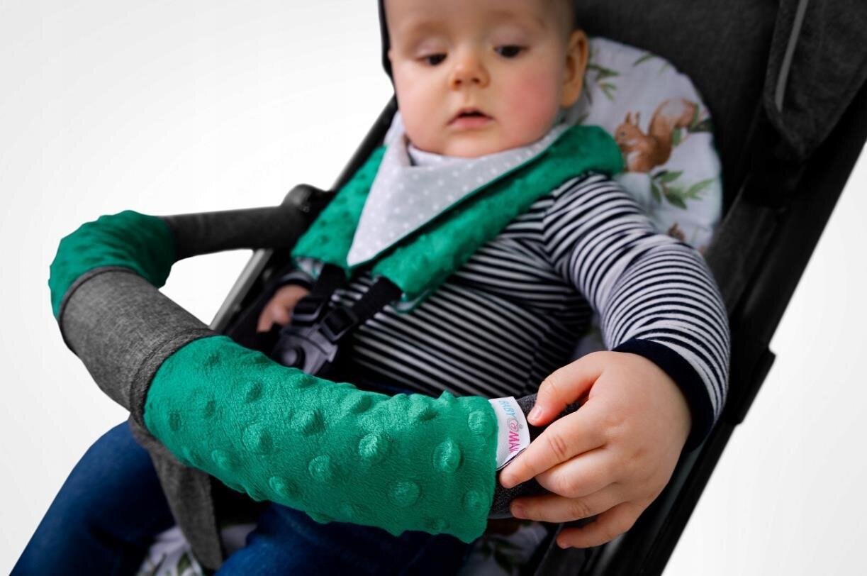 Jalutuskäru istmekate Babymam, roheline, 71x35 cm hind ja info | Vankrite tarvikud | kaup24.ee