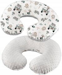 Подушка для кормления Babymam, серый/белый, 62x52 см цена и информация | Подушки для кормления | kaup24.ee