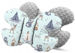 Anti-shock подушка для младенцев в форме бабочки Babymam, серый, 24x35 cm цена и информация | Детские подушки, конверты, спальники | kaup24.ee