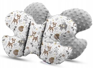 Anti-shock подушка для младенцев в форме бабочки Babymam, серый, 24x35 cm цена и информация | Детские подушки, конверты, спальники | kaup24.ee