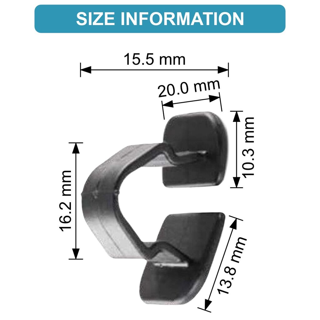 VW Audi SEAT SEAT Skoda Kapoti isolatsiooni kinnitus klamber 50 tk 1H5863849 hind ja info | Lisaseadmed | kaup24.ee