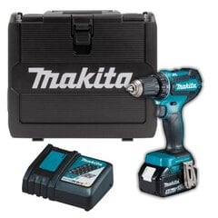 Makita DDF 485 RT akutrell/keeraja 18 V 50 Nm 1x aku 5,0 Ah + laadija + ümbris hind ja info | Akutrellid ja akukruvikeerajad | kaup24.ee