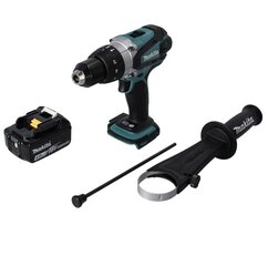 Makita DHP 458 M1 akulööktrell 18 V 91 Nm + 1x aku 4,0 Ah - ilma laadijata hind ja info | Akutrellid, kruvikeerajad | kaup24.ee