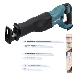 Makita DJR 186 Z Akusaag 18 V" - ilma akuta, ilma laadijata + Saekala tööriistade komplekt 6 tk.. цена и информация | Пилы, циркулярные станки | kaup24.ee