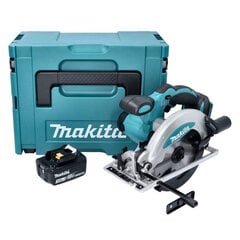 Makita DSS 610 F1J aku käsiketassaag 18 V 165 mm + 1x aku 3,0 Ah + Makpac - ilma laadijata hind ja info | Elektrilised saed, mootorsaed ja tarvikud | kaup24.ee