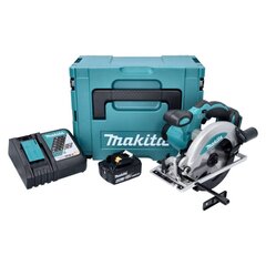 Makita DSS 610 RG1J aku käsiketassaag 18 V 165 mm + 1x aku 6,0 Ah + laadija + Makpac цена и информация | Пилы, циркулярные станки | kaup24.ee