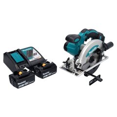 Makita DSS 610 RT aku käsitsi ketassaag 18 V 165 mm + 2x akut 5,0 Ah + laadija hind ja info | Elektrilised saed, mootorsaed ja tarvikud | kaup24.ee