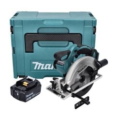 Makita DSS 611 F1J aku käsiketassaag 18 V 165 mm + 1x aku 3,0 Ah + Makpac - ilma laadijata hind ja info | Elektrilised saed, mootorsaed ja tarvikud | kaup24.ee