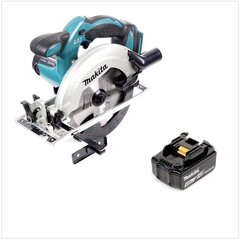 Makita DSS 611 M1 aku käsiketassaag 18 V 165 mm + 1x aku 4,0 Ah - ilma laadijata hind ja info | Elektrilised saed, mootorsaed ja tarvikud | kaup24.ee