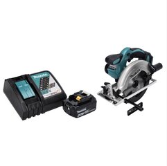 Makita DSS 611 RM1 aku käsiketassaag 18 V 165 mm + 1x aku 4,0 Ah + laadija цена и информация | Пилы, циркулярные станки | kaup24.ee