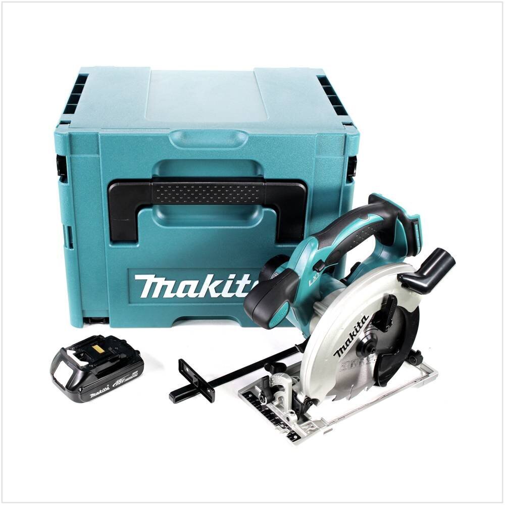 Makita DSS 611 Y1J aku käsiketassaag 18V 165 mm Makpac + 1x 1,5Ah aku - ilma laadijata hind ja info | Elektrilised saed, mootorsaed ja tarvikud | kaup24.ee