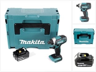 Makita DTD 152 RTJ aku löökvõti 18V 165Nm + 2x akut 5,0Ah + kiirlaadija Makpac 2 hind ja info | Akutrellid ja akukruvikeerajad | kaup24.ee