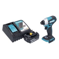 Makita DTD 157 RM1 aku löökvõti 18 V 140 Nm 1/4" + 1x aku 4,0 Ah + laadija hind ja info | Akutrellid, kruvikeerajad | kaup24.ee