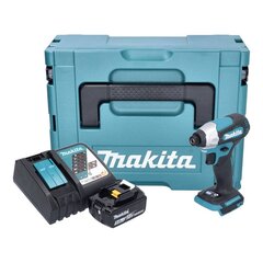 Makita DTD 157 RT1J aku löökvõti 18 V 140 Nm 1/4" + 1x aku 5,0 Ah + laadija + Makpac цена и информация | Шуруповерты, дрели | kaup24.ee