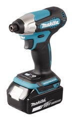 Makita DTD 157 RTJ aku löökvõti 18 V 140 Nm 1/4" + 2x akut 5,0 Ah + laadija + Makpac hind ja info | Akutrellid, kruvikeerajad | kaup24.ee