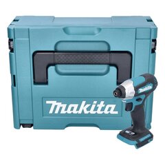 Makita DTD 157 ZJ aku löökvõti 18 V 140 Nm 1/4" + Makpac - ilma akuta, ilma laadijata hind ja info | Akutrellid ja akukruvikeerajad | kaup24.ee