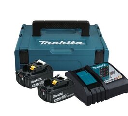 MAKITA POWER KIT 18V (BL1830Bx2+DC18RC) MAKPAC цена и информация | Зарядные устройства для аккумуляторов | kaup24.ee