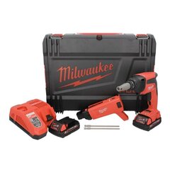 Milwaukee M18 FSGC-202X aku kipsplaadi kruvikeeraja 18 V 13 Nm + 2x akut 2,0 Ah + laadija + HD kast hind ja info | Akutrellid, kruvikeerajad | kaup24.ee