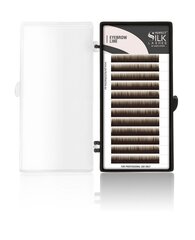 Ühekordsed ripsmete- ja kulmupikendused, PSL Eyebrow 0.10 Black Brown 8 mm hind ja info | Kunstripsmed, ripsmekoolutajad | kaup24.ee