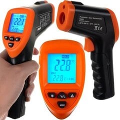 Лазерный бесконтактный термометр - Пирометр цена и информация | Измерители (температура, влажность, pH) | kaup24.ee