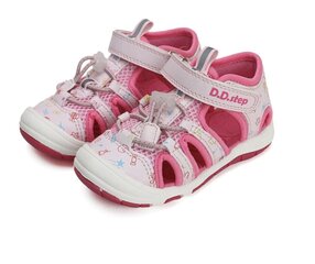 Laste tekstiilist sandaalid D.D.STEP.G065-41329D, roosa цена и информация | Детская спортивная обувь | kaup24.ee