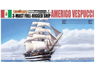 Aoshima - Italian 3-Mast Full-Rigged Ship Amerigo Vespucci, 1/350, 04427 цена и информация | Конструкторы и кубики | kaup24.ee