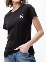 Женская футболка CALVIN KLEIN JEANS 2-Pack Monogram Slim Tee 560073415, черная цена и информация | Женские футболки | kaup24.ee