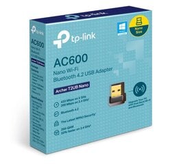 Тройник TP-LINK TPLINK с беспроводной привязкой Archer T2UB Nano (ARCHER T2UB NANO) цена и информация | Маршрутизаторы (роутеры) | kaup24.ee