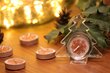 Sädelevad kuldsed jõuluhelbeküünlad Kontarboor, 24 tk цена и информация | Küünlad, küünlajalad | kaup24.ee