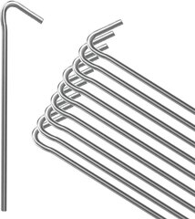Оцинкованные металлические колышки для палаток ANSIO® цена и информация | Другой туристический инвентарь | kaup24.ee