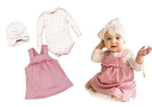 Tüdrukute komplekt Nini, BB-16 цена и информация | Комплекты одежды для новорожденных | kaup24.ee