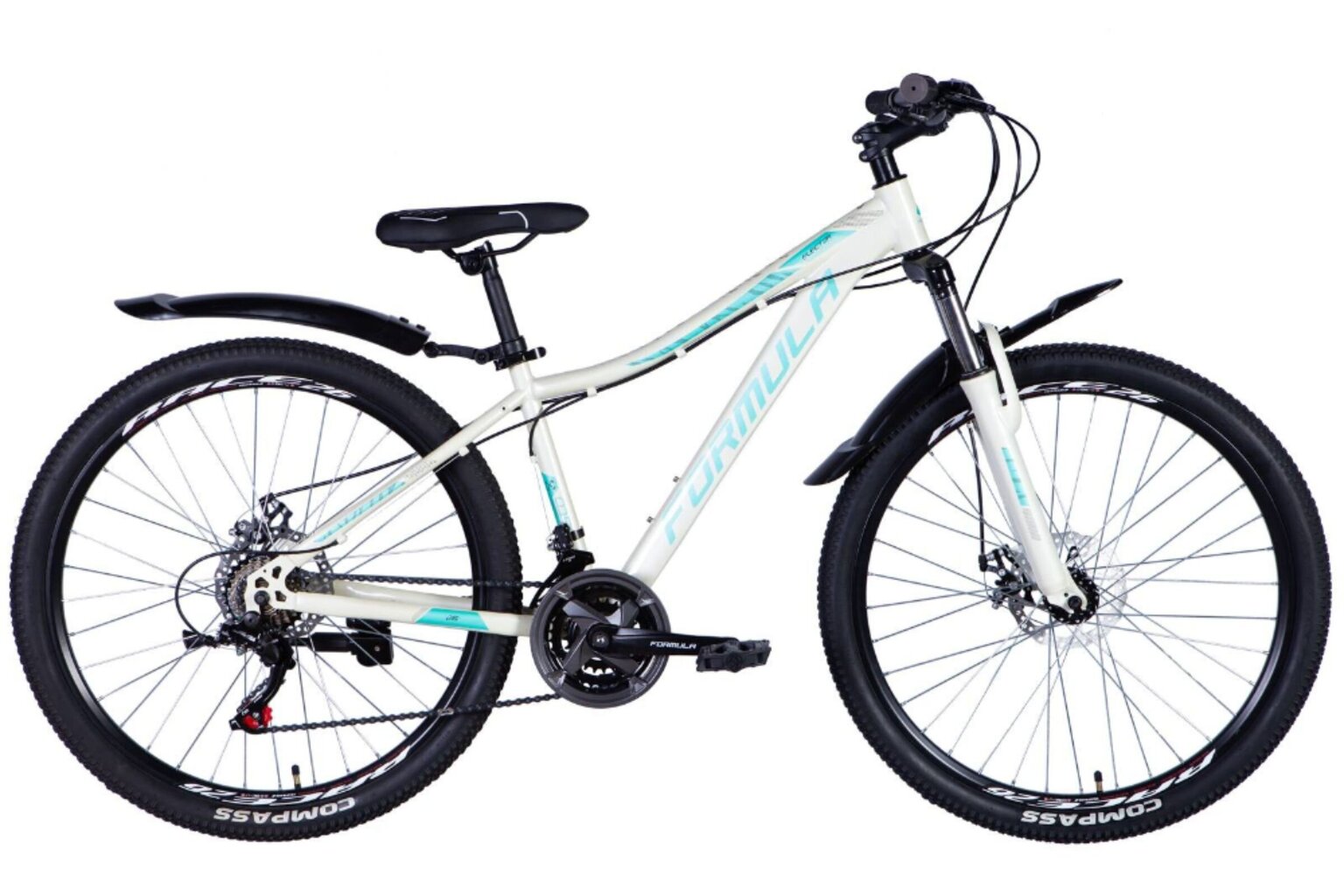 MTB jalgratas Formula Electra Disc 26", 150-170 cm, 21 käiku, valge hind ja info | Jalgrattad | kaup24.ee