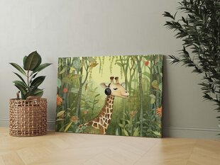 Репродукция Картина для детей - Музыка жирафов 100x150 см цена и информация | Настенные деревянные декорации | kaup24.ee