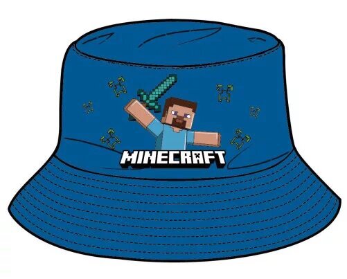 Minecraft suvemüts poistele, sinine цена и информация | Poiste mütsid, sallid, kindad | kaup24.ee
