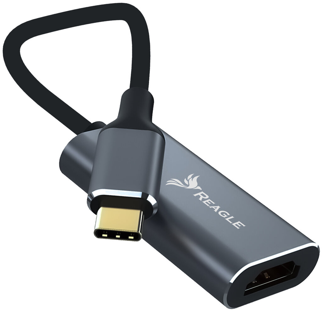 Reagle adapteri kaabel USB-C HDMI 4K Macbook цена и информация | USB jagajad, adapterid | kaup24.ee
