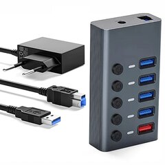 Reagle USB 3.1 PRO aktiivne 4-portiline USB-A adapter 36W цена и информация | Адаптеры и USB-hub | kaup24.ee