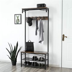 Вешалка для одежды, коричневая цена и информация | Вешалки для одежды | kaup24.ee