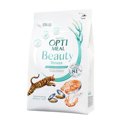 Optimeal Beauty Fitness teraviljavaba kassitoit meretoidu koostisega, 1,5 kg цена и информация | Сухой корм для кошек | kaup24.ee