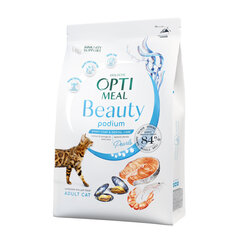 Optimeal Beauty Podium teraviljavaba kassitoit meretoidu koostisega, 4 kg hind ja info | Kuivtoit kassidele | kaup24.ee