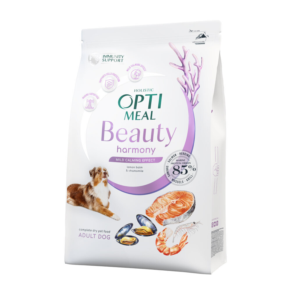 Optimeal Beauty Harmony teraviljavaba koeratoit meretoidu koostisega, 1,5 kg hind ja info | Kuivtoit koertele | kaup24.ee