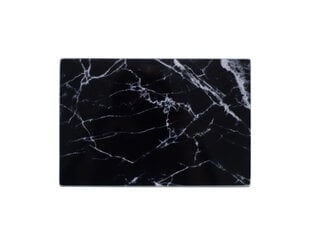 Karastatud klaasist lõikelaud Alinco, 30x20cm, mustast marmorist цена и информация | Разделочная доска | kaup24.ee