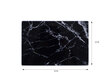 Karastatud klaasist lõikelaud Alinco, 30x20cm, mustast marmorist hind ja info | Lõikelauad | kaup24.ee
