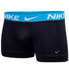 Nike meeste bokserid Dri-FIT ESSENTIAL MICRO TRUNK 3pk, must hind ja info | Meeste aluspesu | kaup24.ee